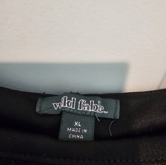 Wild Fable Black Ribbed Midi Tank Dress Size XL Sustainable Fabric - Picture 5 of 10